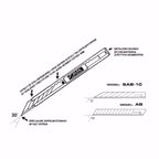 Макетен нож STANDART, OLFA SAC 1, INOX, 9 мм, SAB, DKB