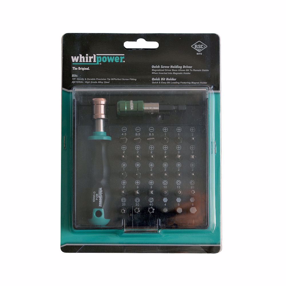 Комплект отвертка и битове WhirlPower, 32 части