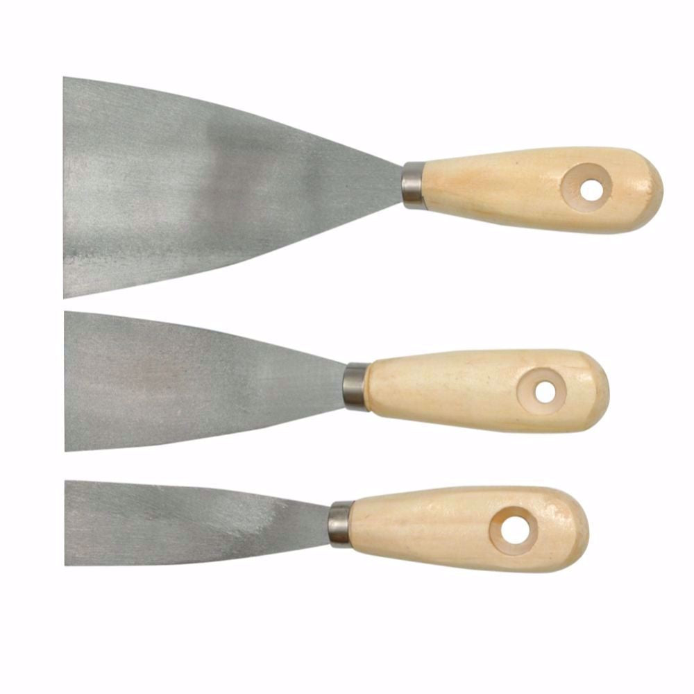 Комплект шпакли VOREL, INOX, 30 - 80 мм, 3 бр