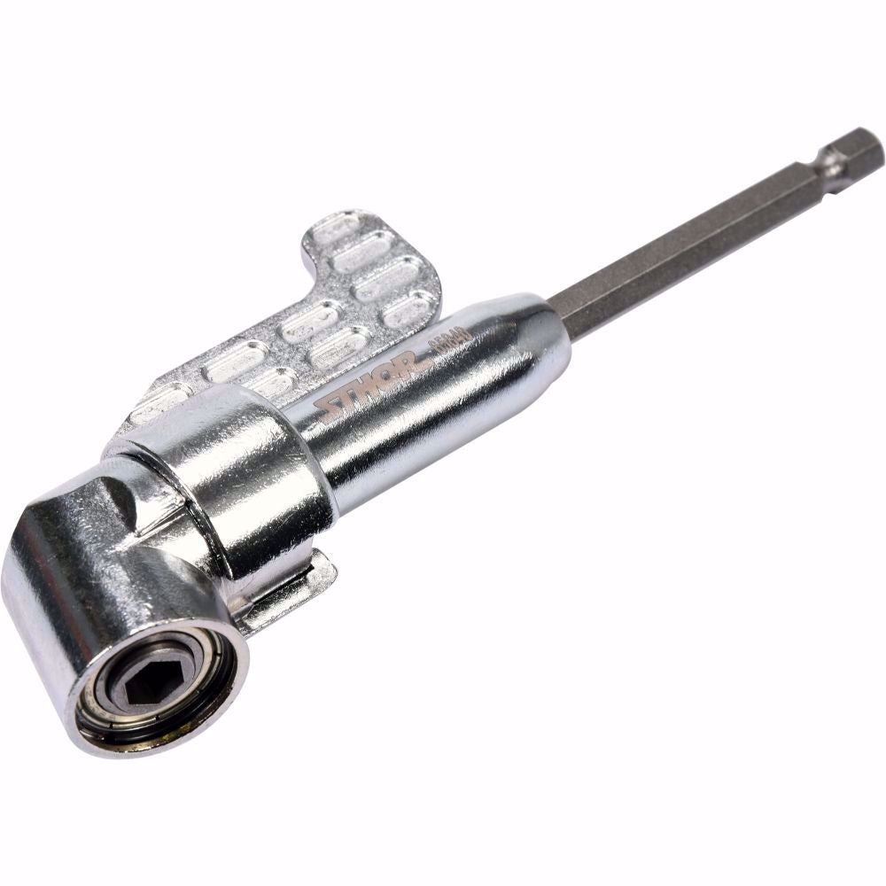 Адаптер за битове, ъглов, Sthor 1/4", 130 мм