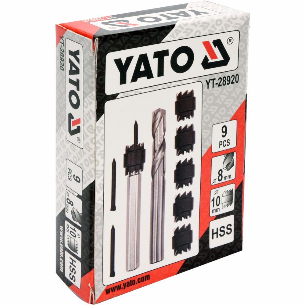 Комплект за разпробиване на точкови заварки YATO,  ф 8 - ф 10