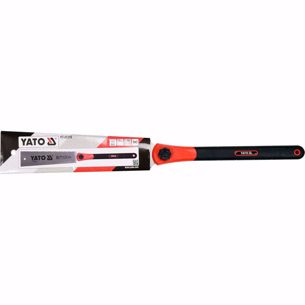 Двустранен японски трион YATO, 7 TPI / 12 TPI, 320 мм