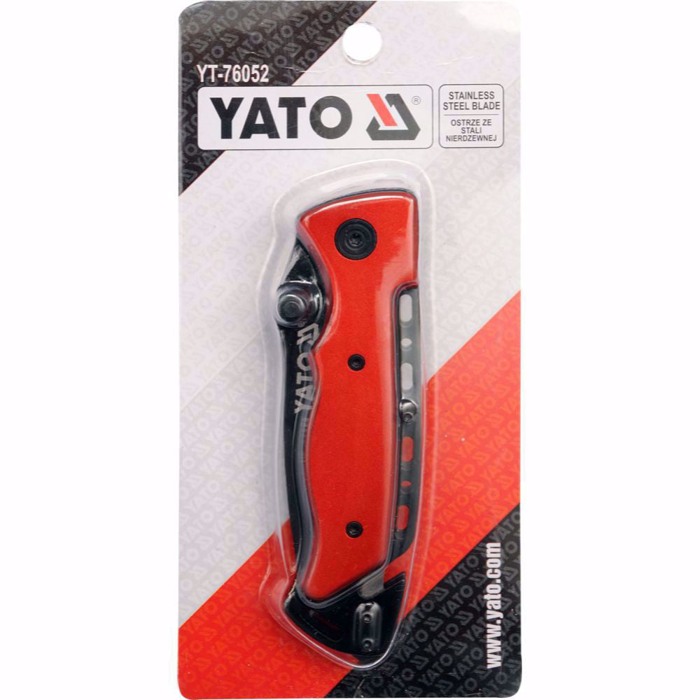 Сгъваем нож YATO, метална дръжка , 95 мм