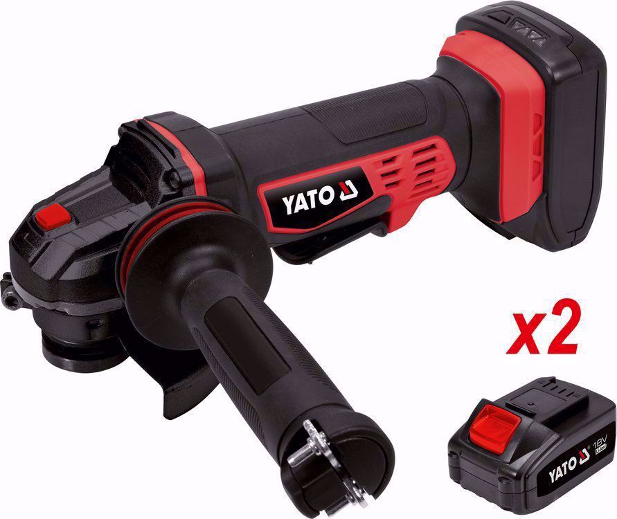 Акумулаторен ъглошлайф YATO 82828, 18 V, Ф 125 мм, 2 х 3.0 Ah