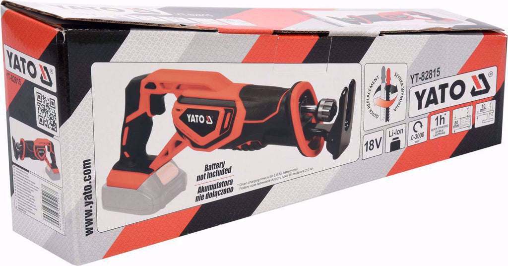 Акумулаторен саблен трион YATO 82815, 18 V, без батерия