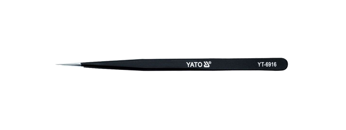 Пинсети прави антистатични YATO, 140 мм