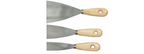 Комплект шпакли VOREL, INOX, 30 - 80 мм, 3 бр