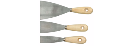 Комплект шпакли VOREL, INOX, 30 - 80 мм, 3 бр
