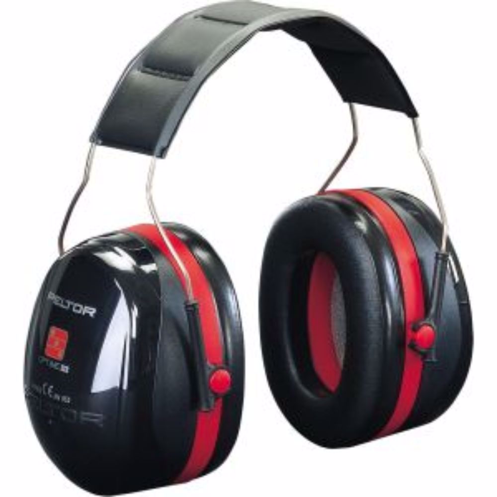 Антифони 3M PELTOR OPTIME III,  външни - миди, черно - червено, EN 352, 35 dB