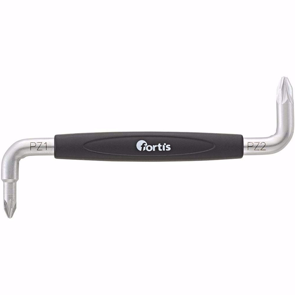 Отвертка ъглова FORTIS, 90°, 180°, PZ 1, PZ 2