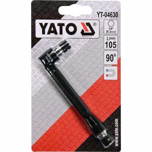 Адаптер за битове, ъглов, YATO 105 мм, 1/4", 90°