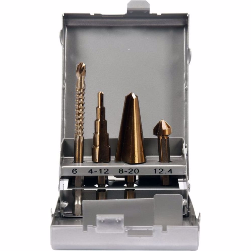 Комплект мултифункционални свредла за метал YATO, 1/4", 4 части
