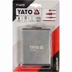 Комплект мултифункционални свредла за метал YATO, 1/4", 4 части