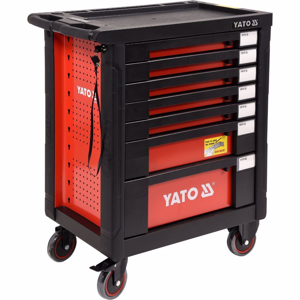 Количка за инструменти YATO, 7 чекмеджета, 211 части
