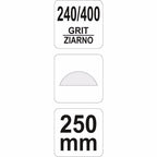 Диамантено точило за ножове и ножици YATO, 250 мм