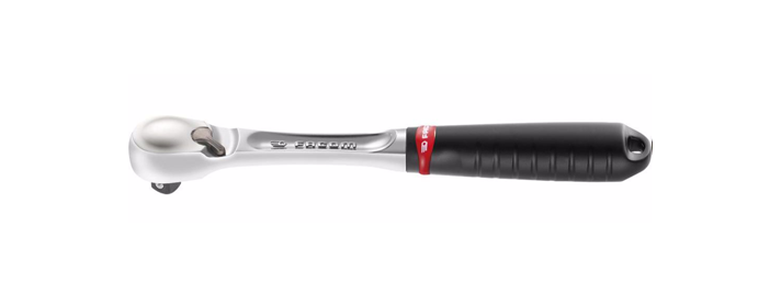 Ревeрсивна тресчотка с PVC дръжка, FACOM, Т72, 3/8", 210 мм