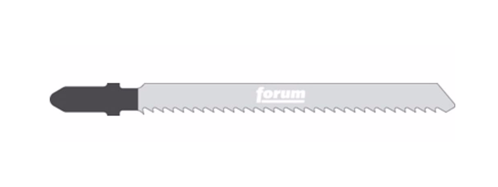 Нож за прободен трион FORUM, HCS, дърво, 2.5 TPI, 5 броя