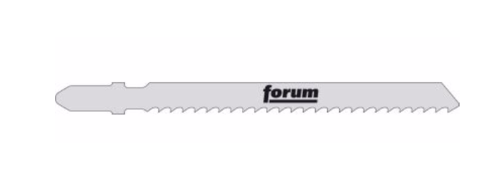 Нож за прободен трион FORUM, HSS, метал, 3 TPI, 5 броя