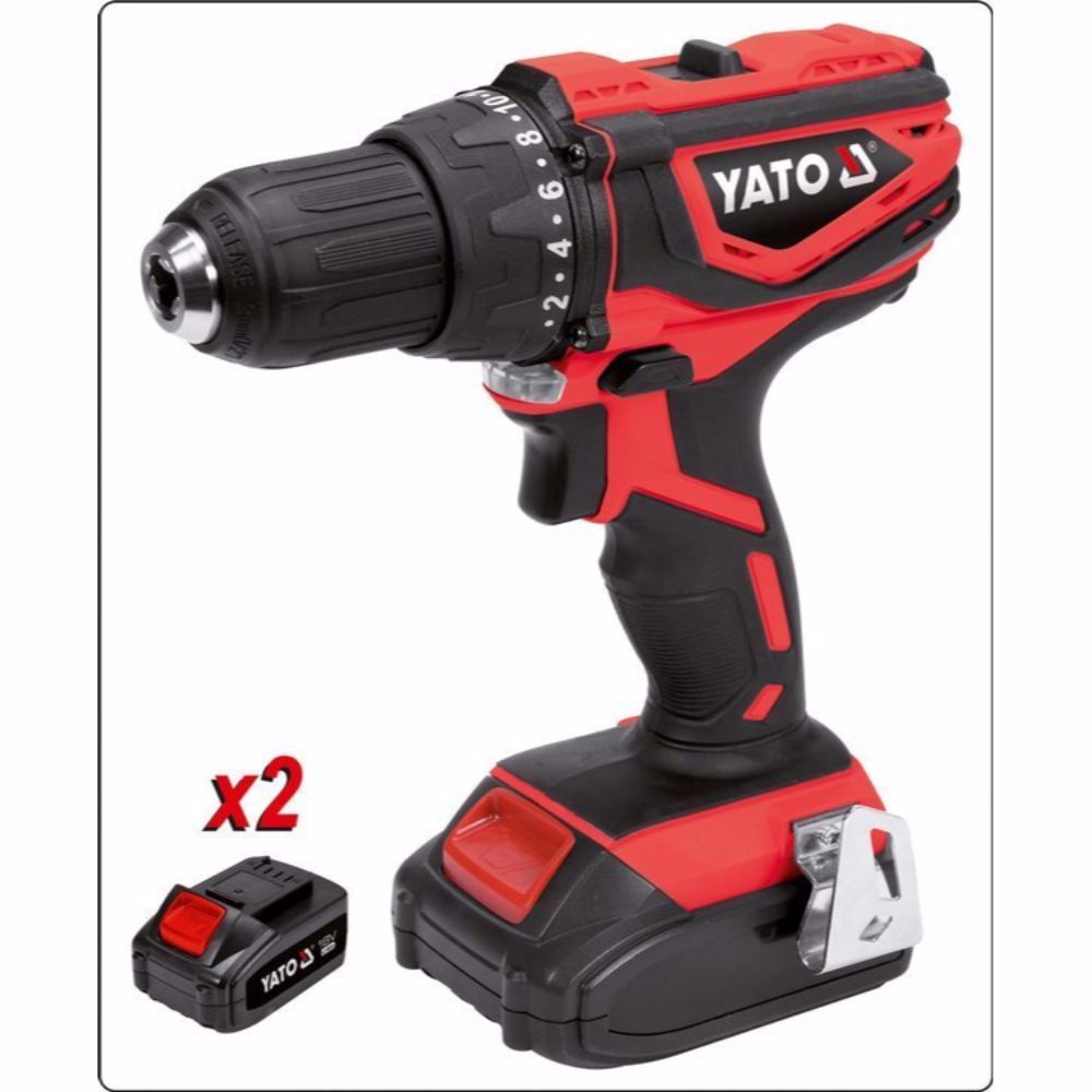 Акумулаторен винтоверт YATO 82784, 18 V, 40 Nm, 2 x 3.0 Ah