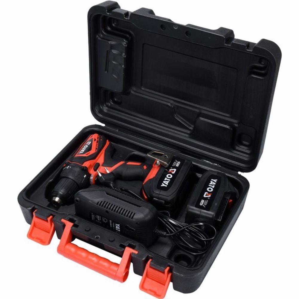Акумулаторен винтоверт YATO 82784, 18 V, 40 Nm, 2 x 3.0 Ah