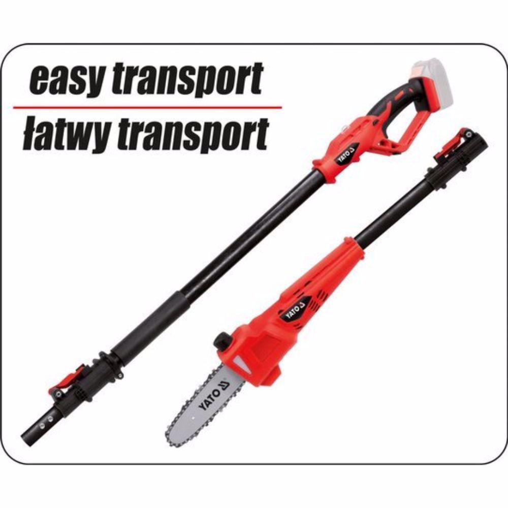 Акумулаторен телескопичен верижен трион YATO 82837, 18 V, без батерия
