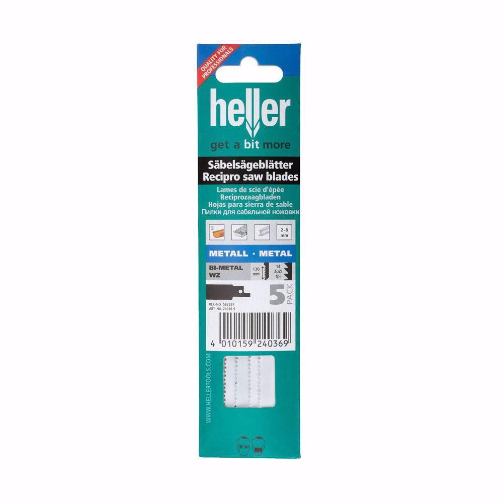 Нож за саблен трион HELLER,BiMetall,130 mm,5 бр. HELL 4040 S922BF