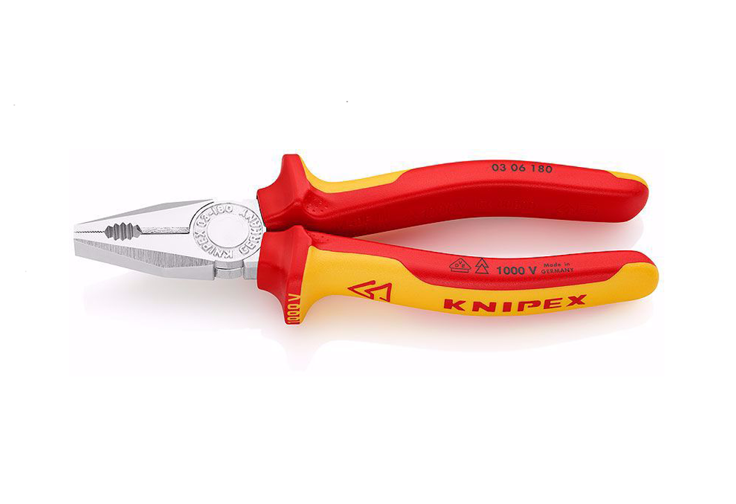 Клещи комбинирани VDE 1000V, KNIPEX, 180 мм