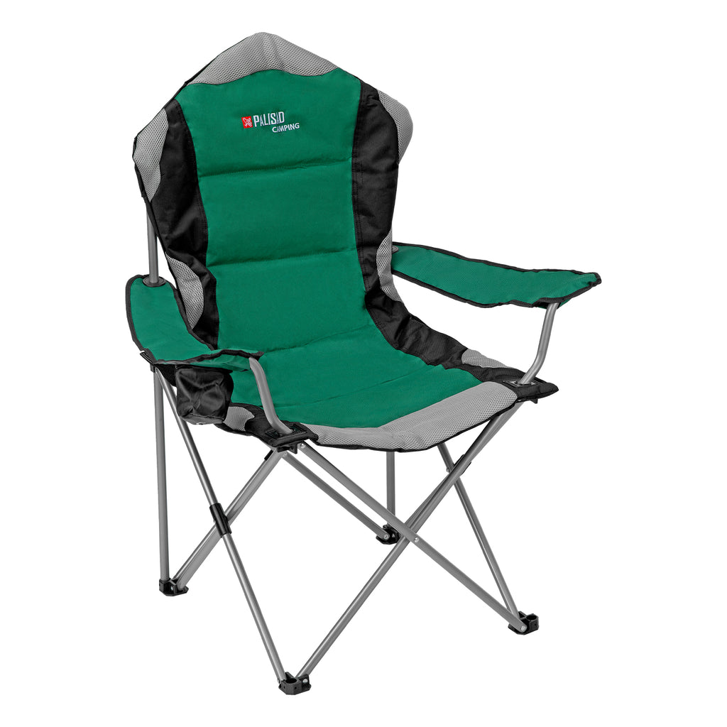 Стол с подлакътници, сгъваем, поставка за чаша, 60х60х110/92 см, Camping Palisad