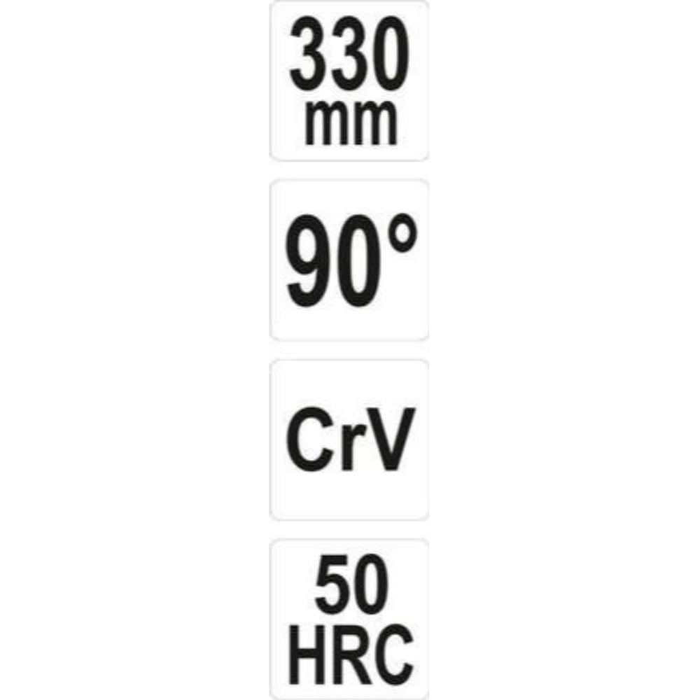 Клещи тип "човки" YATO, удължени, извити 90°, 330 мм