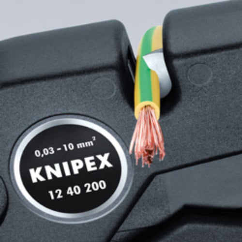 Автоматични клещи за заголване на кабели Knipex 12 40 200, 0.03 - 10 мм²