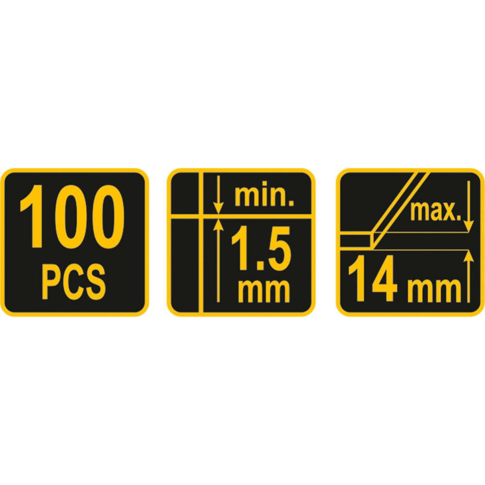 Щипки за SVP система за нивелиране на плочки VOREL, 1.5 mm, 100 бр