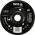 Диск за шлайфане YATO, изпъкнал, груби насечки, Ø 125 х 22.2 мм