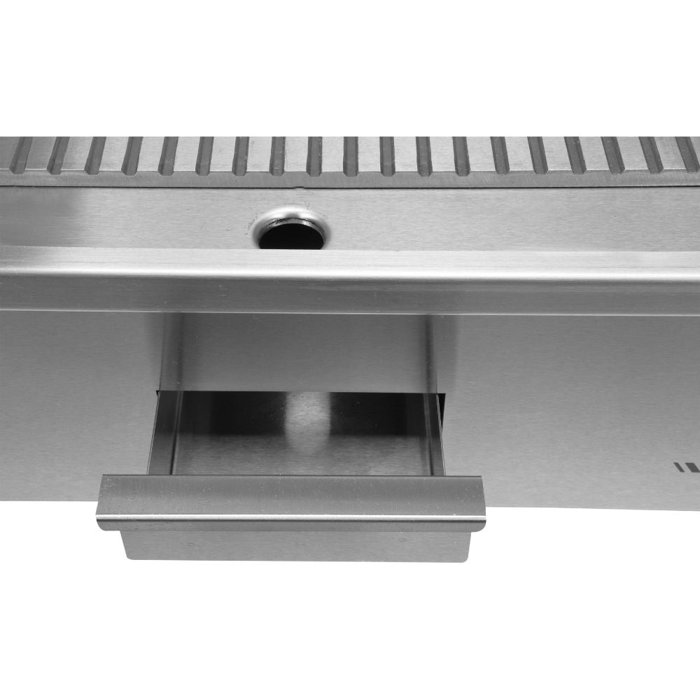 Електрическа скара-плоча за готвене YATO YG 04587, оребрена, 550 мм, 3 kW