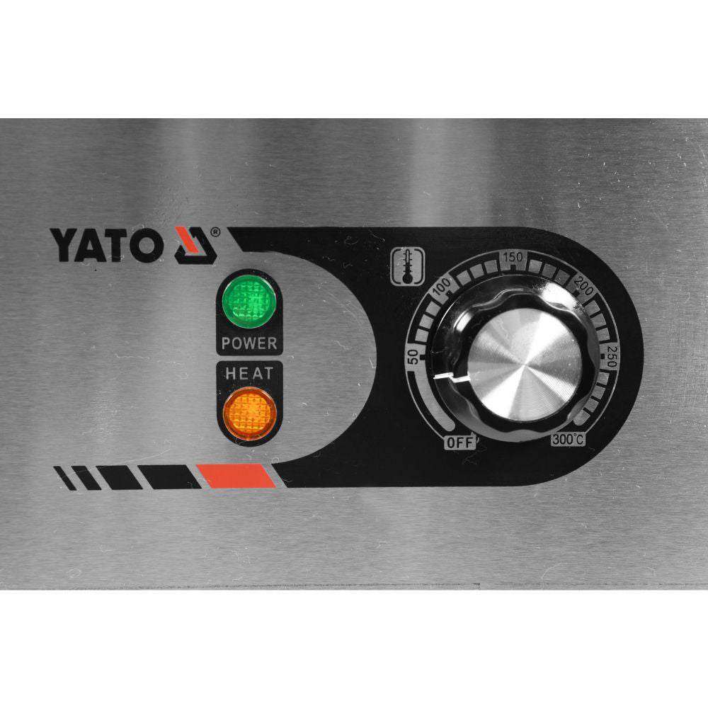 Електрическа скара-плоча за готвене YATO YG 04587, оребрена, 550 мм, 3 kW