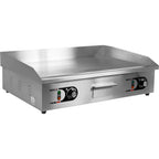 Електрическа скара-плоча за готвене YATO YG 04588, гладка, 730 мм, 2 х 2.2 kW