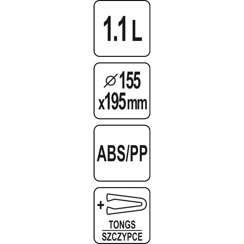 Ледарка топлоизолирана YATO YG 07143, 1.1 L , 140 x 200 мм