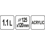 Ледарка YATO YG 07146, 1.1 L , 125 x 120 мм