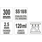 Черпак YATO, 120 ml