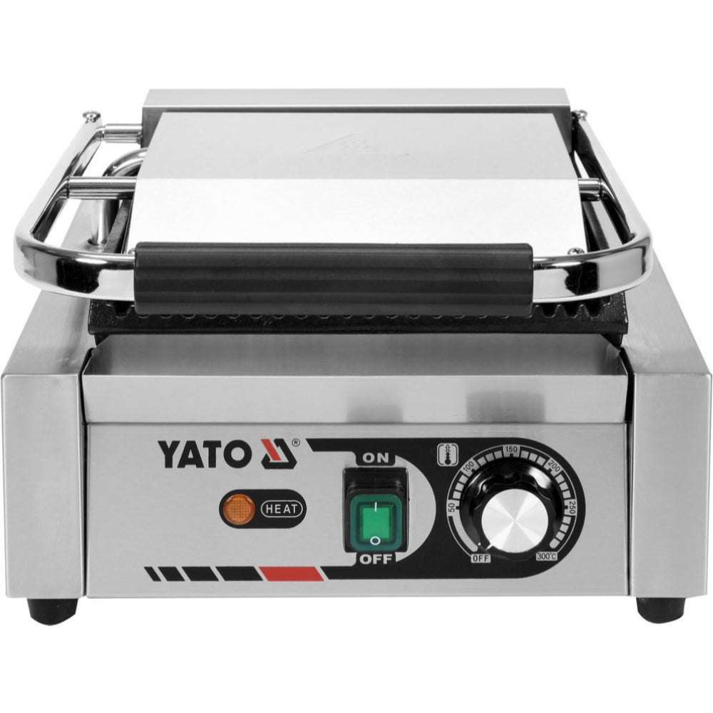 Електрически контактен грил YATO, оребрен, 1800 W, 320 мм