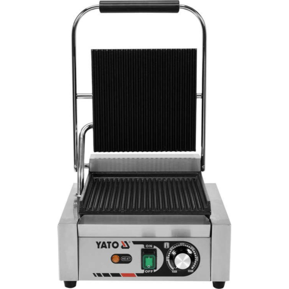 Електрически контактен грил YATO, оребрен, 1800 W, 320 мм