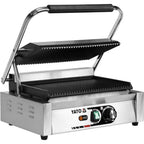 Електрически контактен панини грил YATO, оребрен, 2200 W, 440 мм