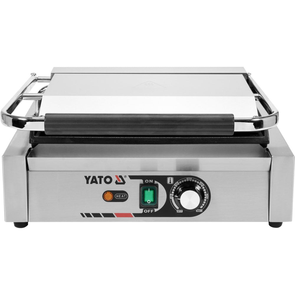 Електрически контактен панини грил YATO, прав, 2200 W, 440 мм