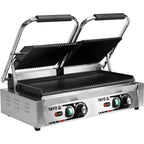 Електрически контактен грил двоен YATO, оребрен, 3600 W, 440 мм