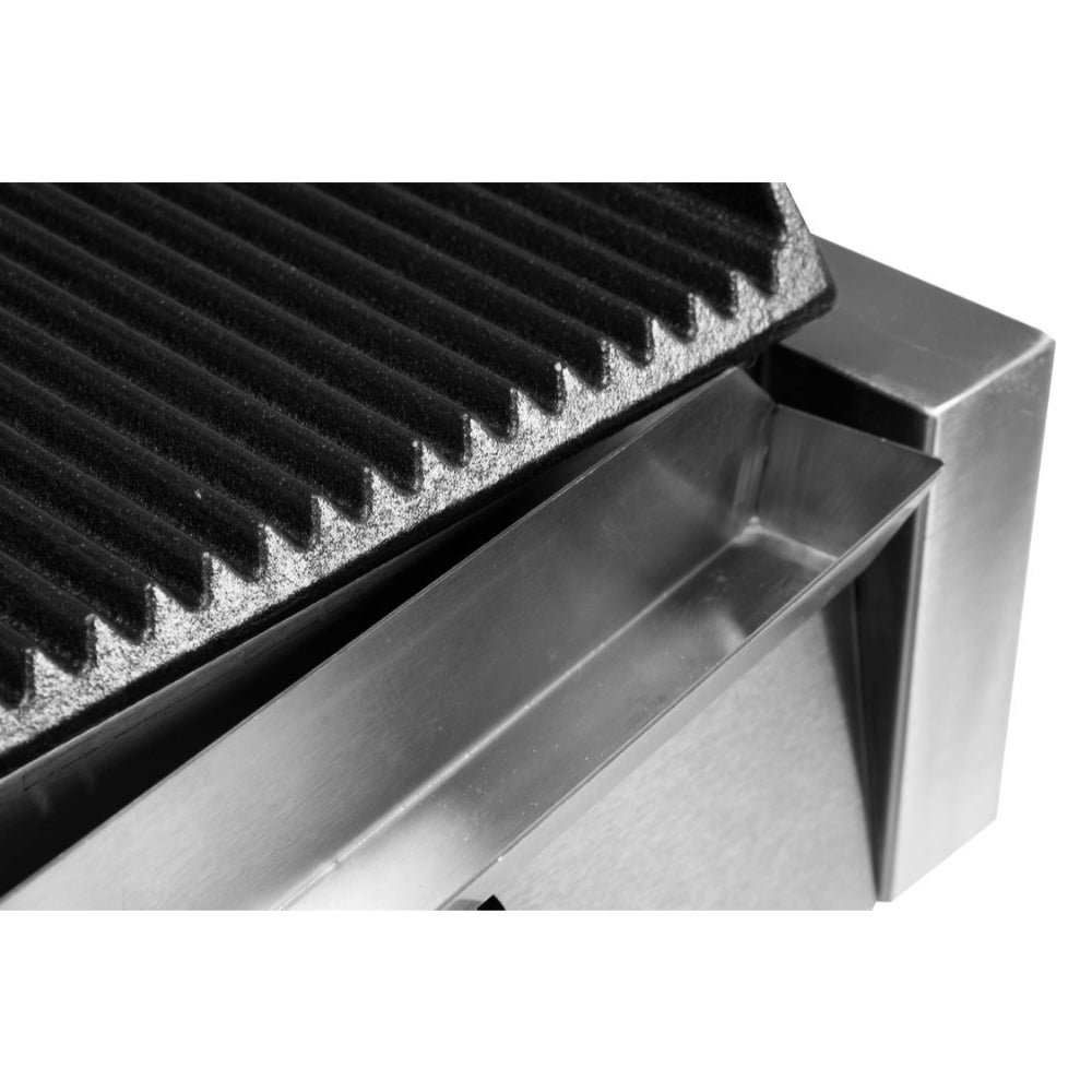 Електрически контактен грил двоен YATO, оребрен, 3600 W, 440 мм