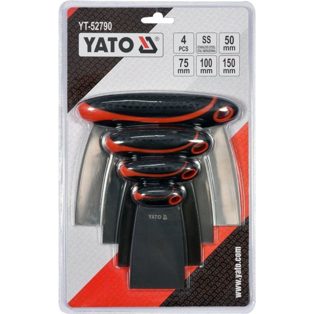 Комплект шпакли YATO YT 52790, INOX, 2k дръжки, 4 части