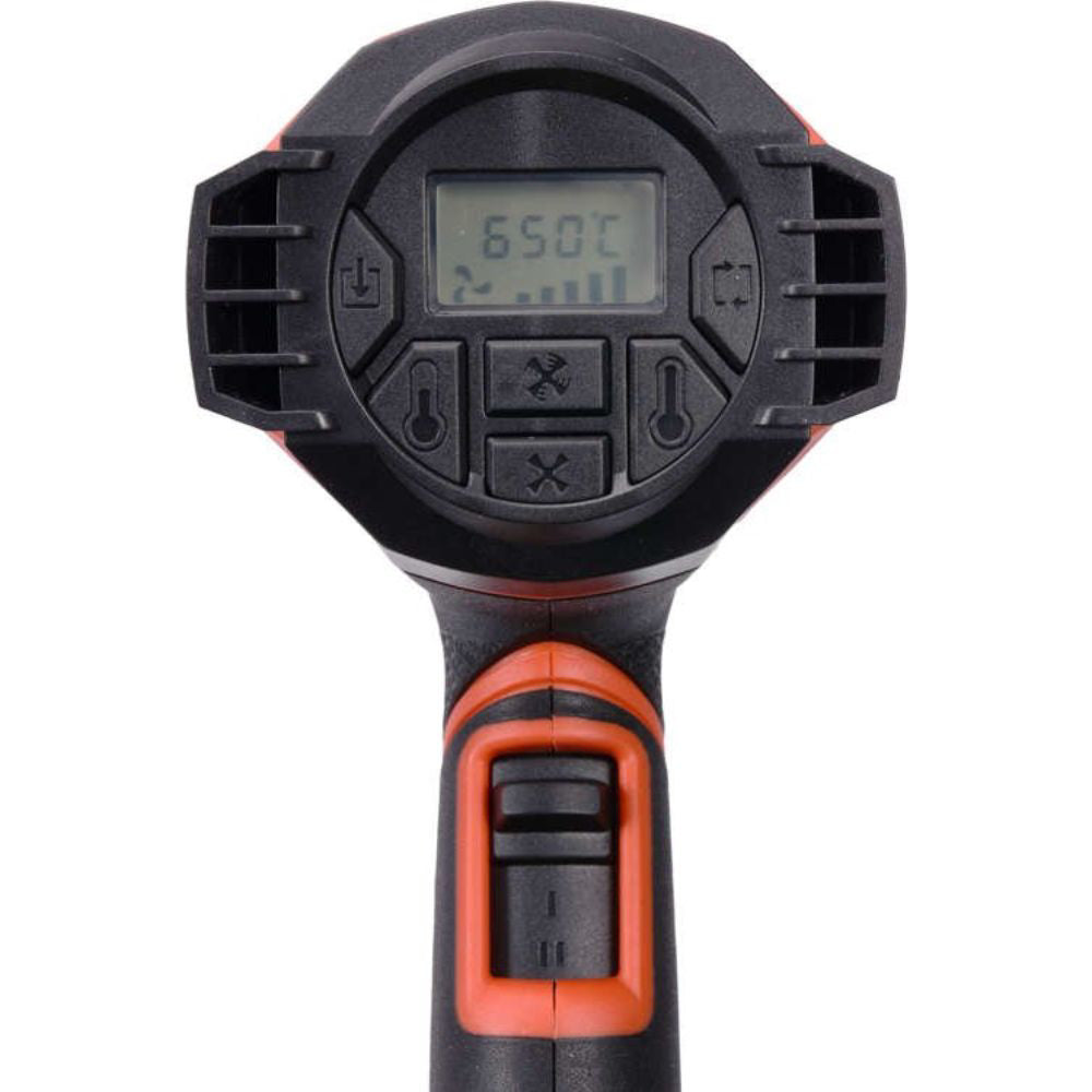 Пистолет за горещ въздух YATO YT 82296, 1600 W, 650 °C, LCD дисплей