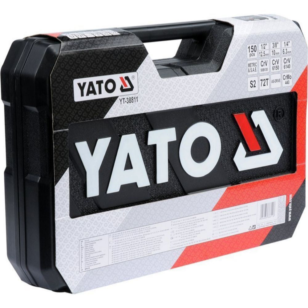 Комплект инструменти YATO 1/4", 3/8", 1/2", CrV, 150 части
