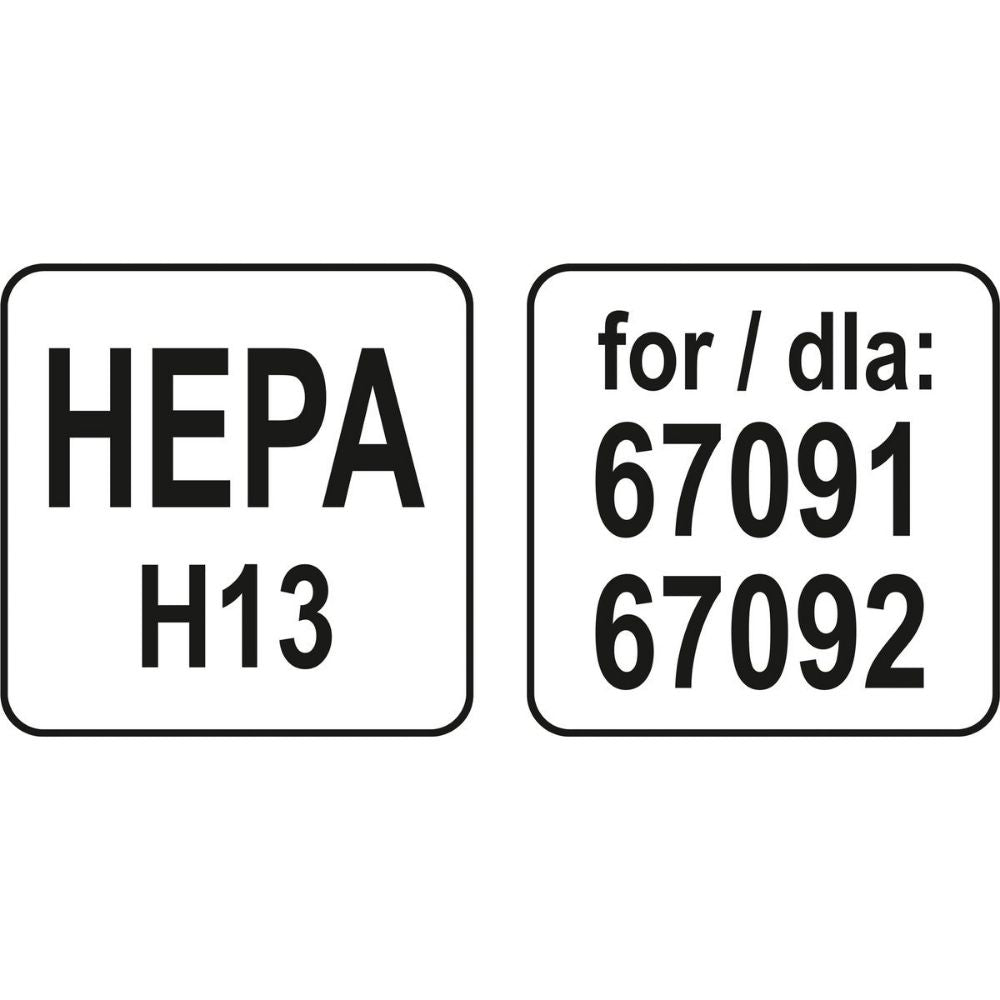 HEPA филтър H13 за прахосмукачки LUND 67091, 67092
