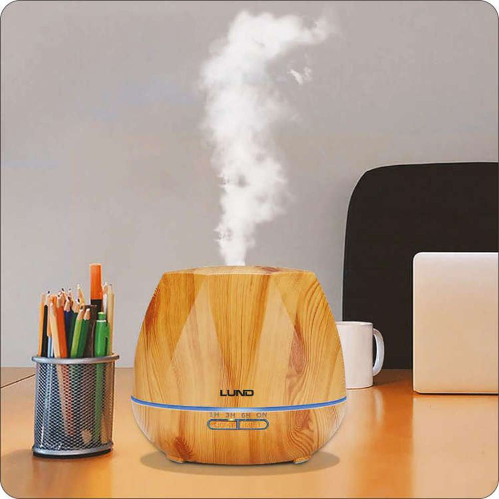 Арома дифузер LUND, LIGHT WOOD, 12 W, 500 ml