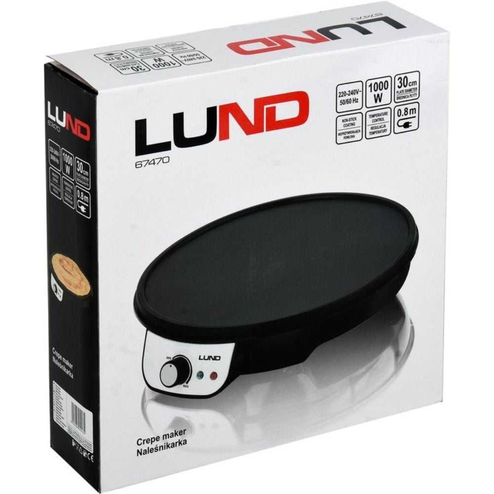 Електрическа плоча за палачинки LUND, 1000 W, 300 мм